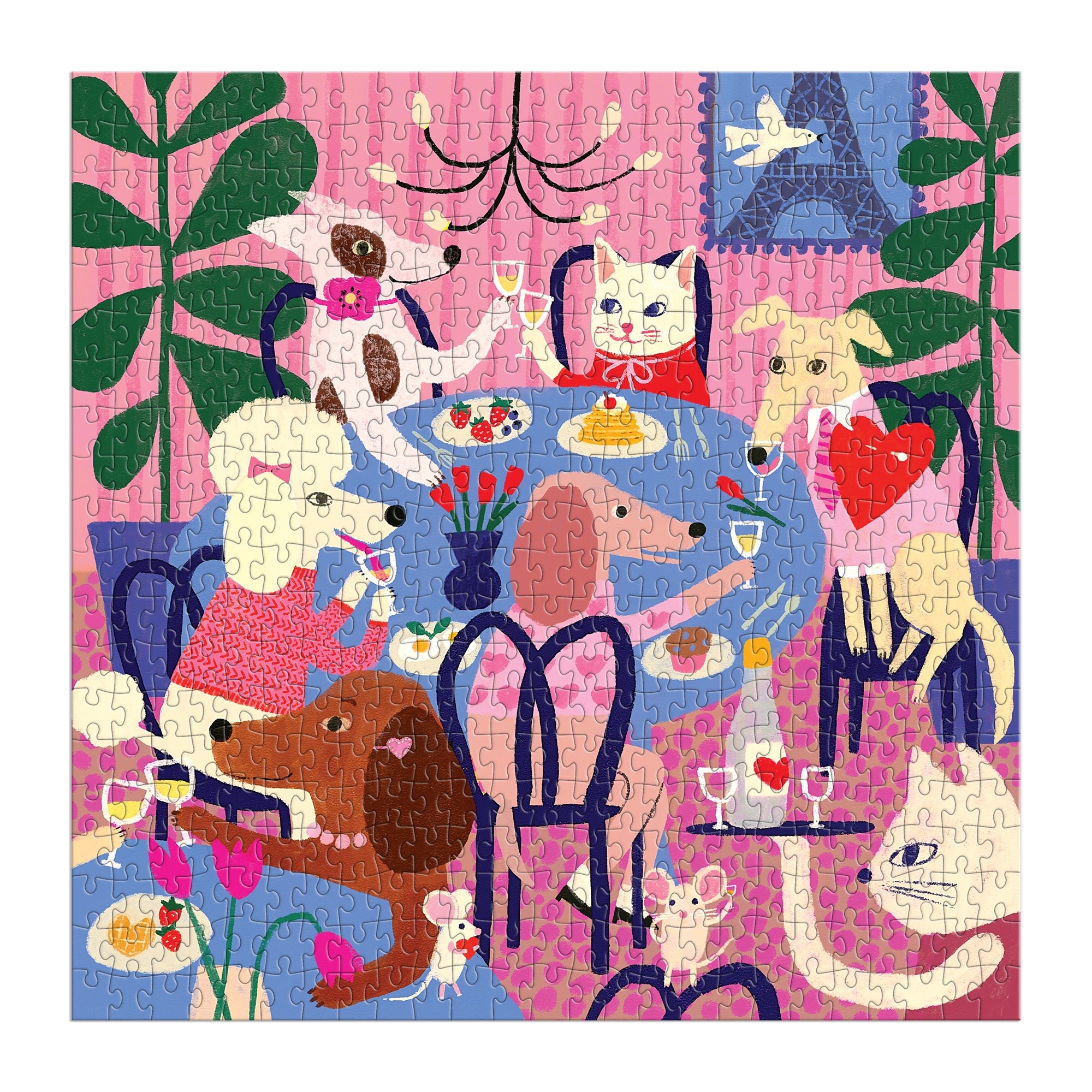 galison-paws-for-love-puzzle-500-teile-hunde-katzen image 3