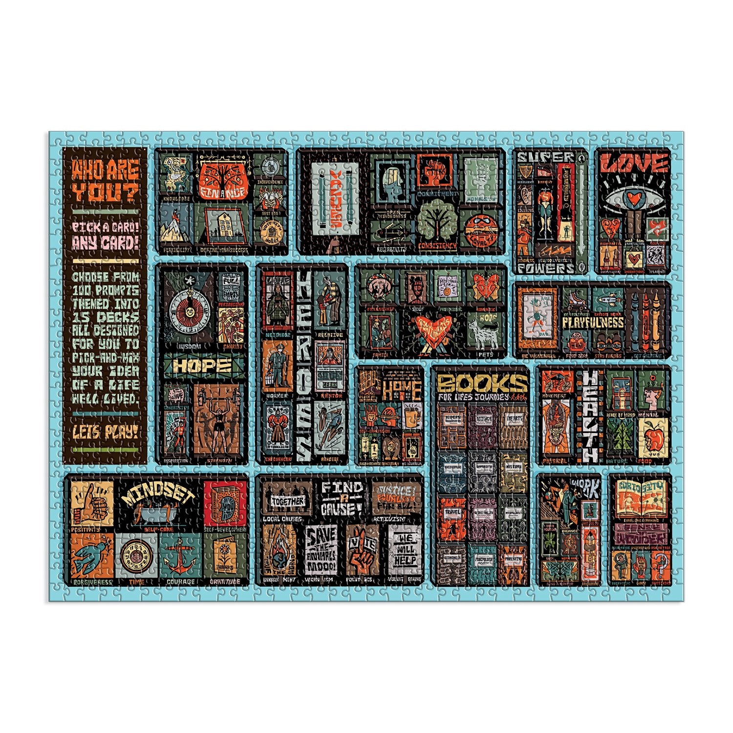 galison-who-are-you-puzzle-1000-teile-mapology-spr-che image 3