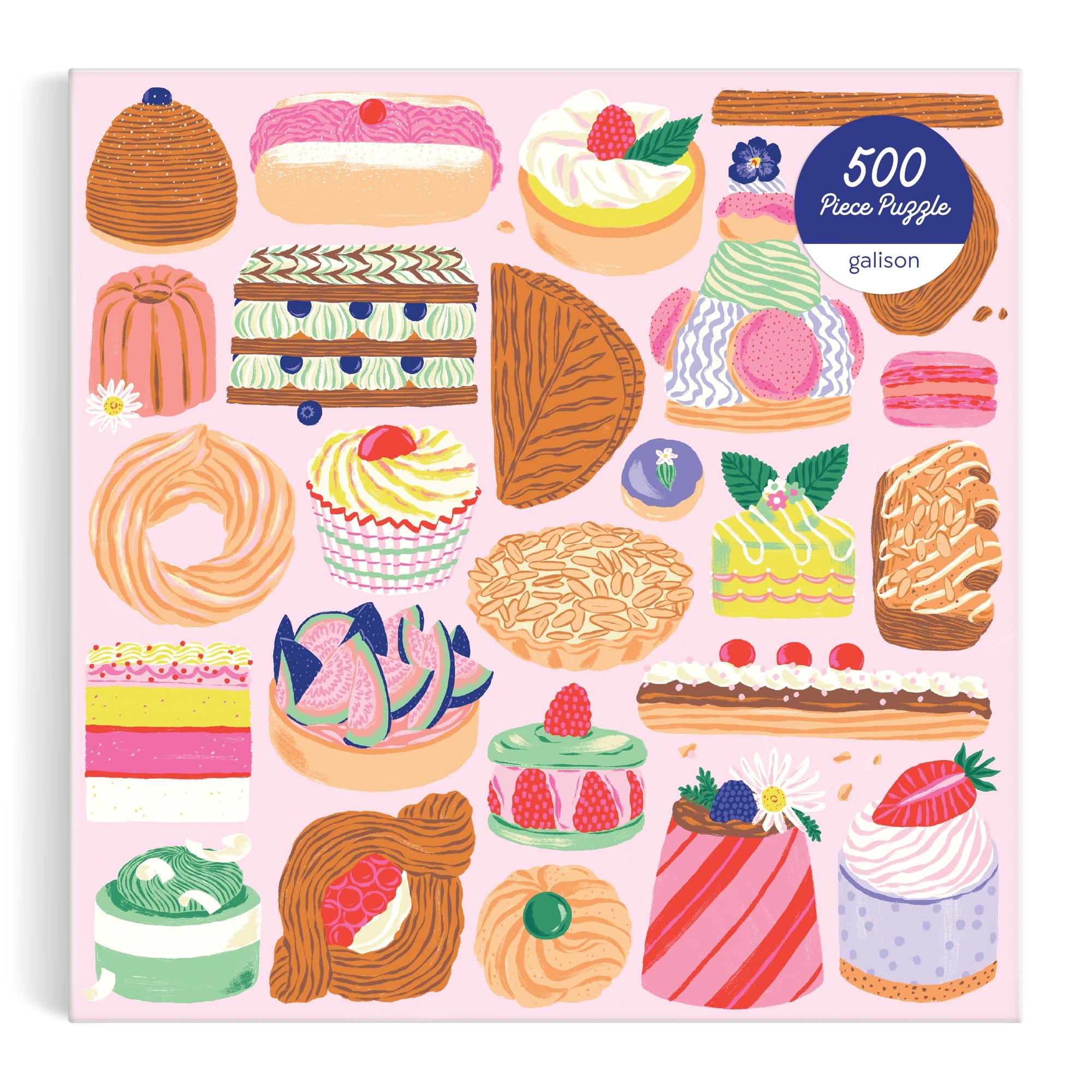 galison-sweet-confections-500-teile-puzzle-patisserie-20x20 image 2