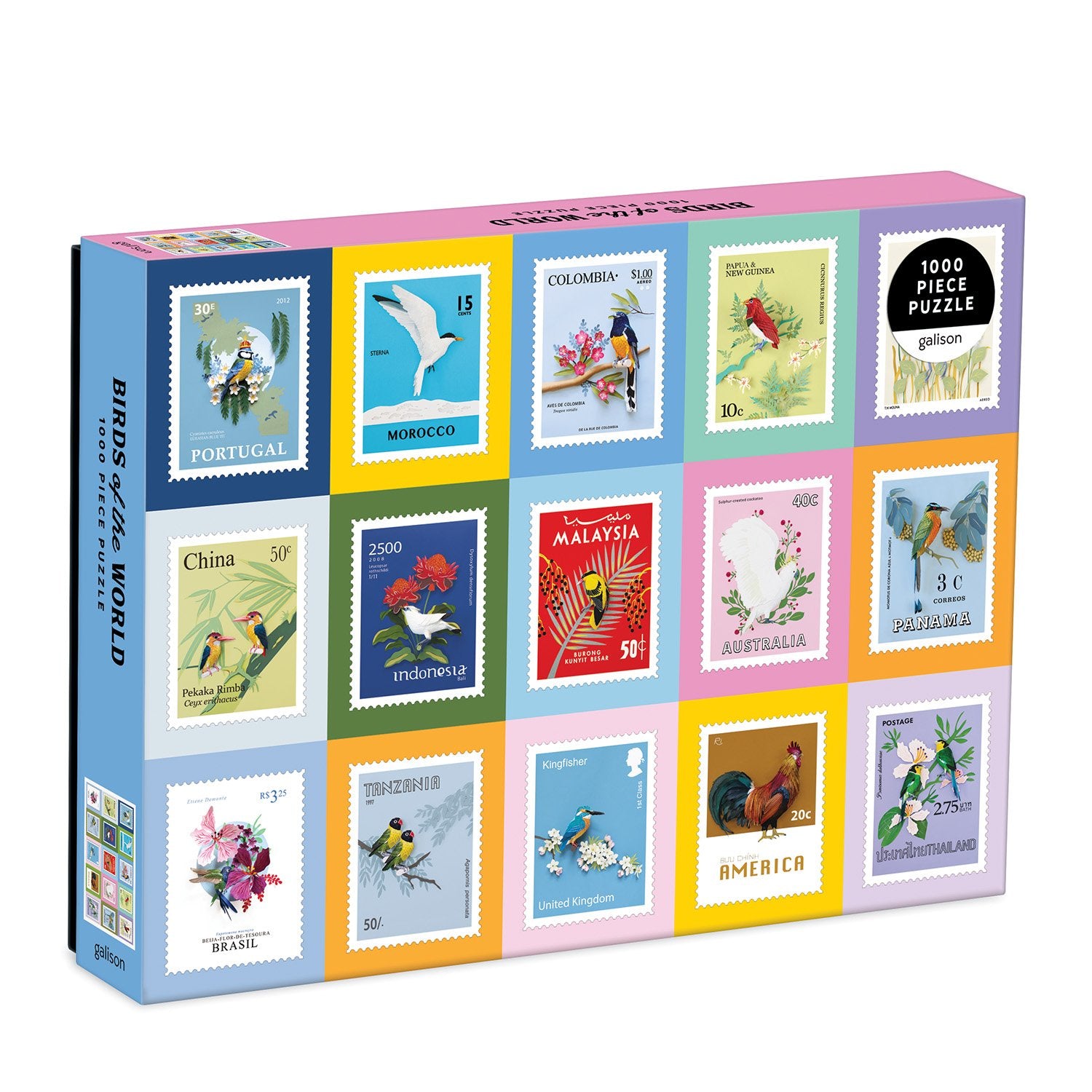 galison-birds-of-the-world-puzzle-1000-teile-v-gel image 1