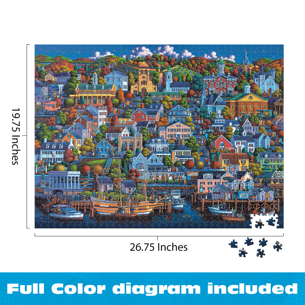 buffalo-games-eric-dowdle-plymouth-rock-puzzle-1000-teile-hafen image 3