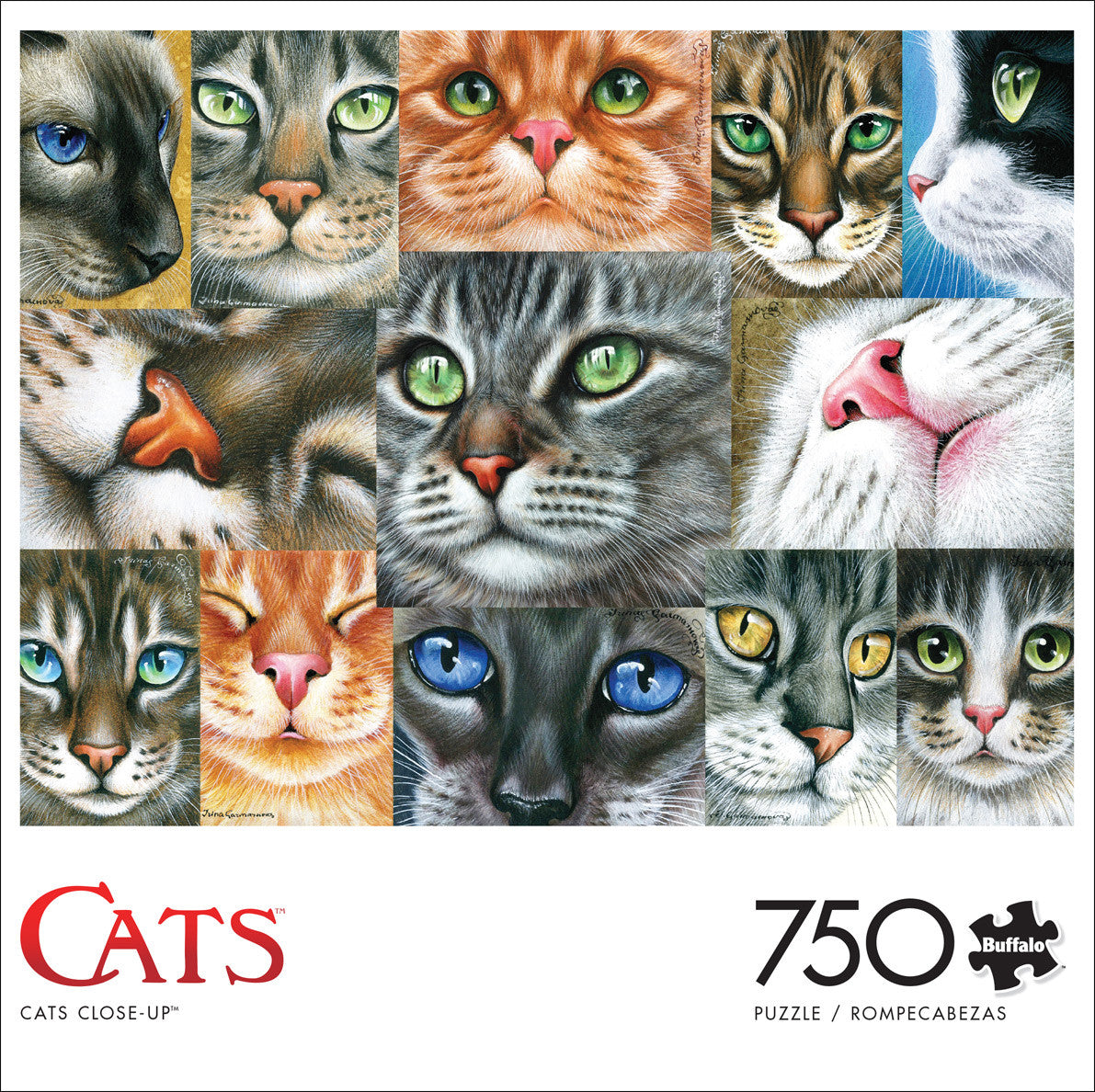 buffalo-games-cats-close-up-puzzle-750-teile-katzen-collage image 2
