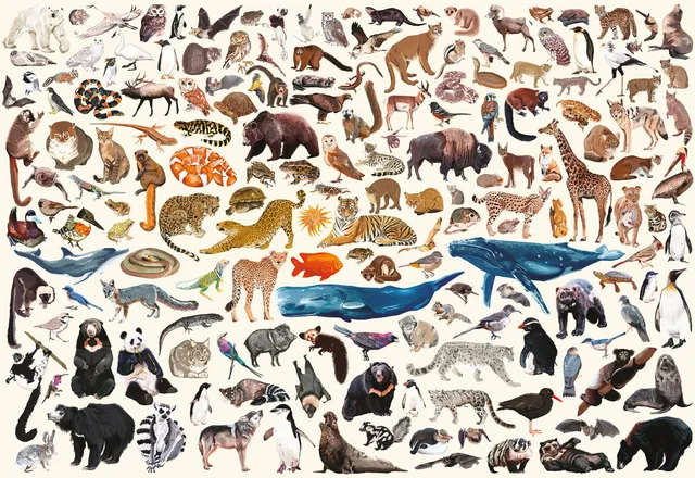 buffalo-games-conservation-collage-2000-teile-puzzle-tiere image 1