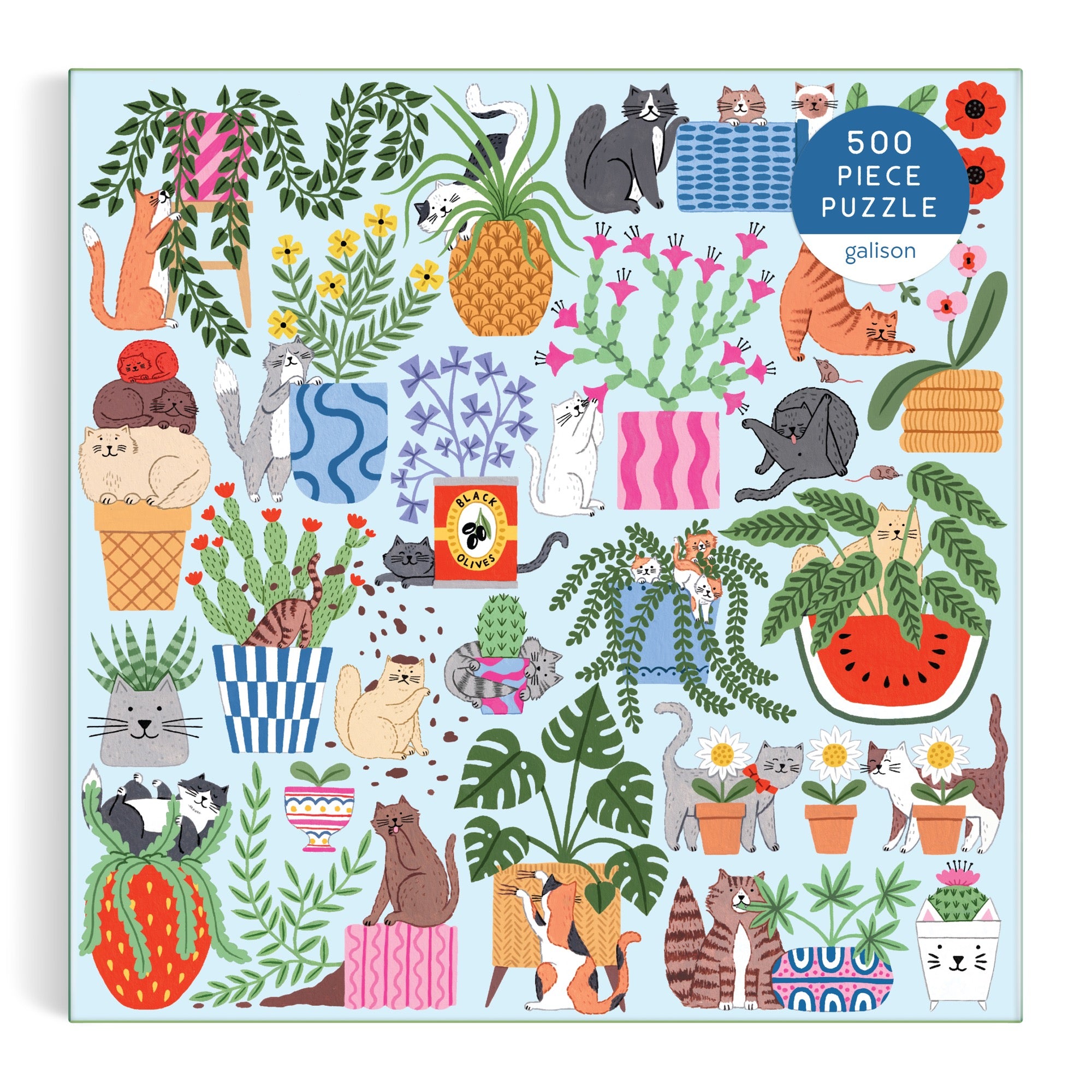galison-cats-in-the-houseplants-puzzle-500-teile-katzen image 2