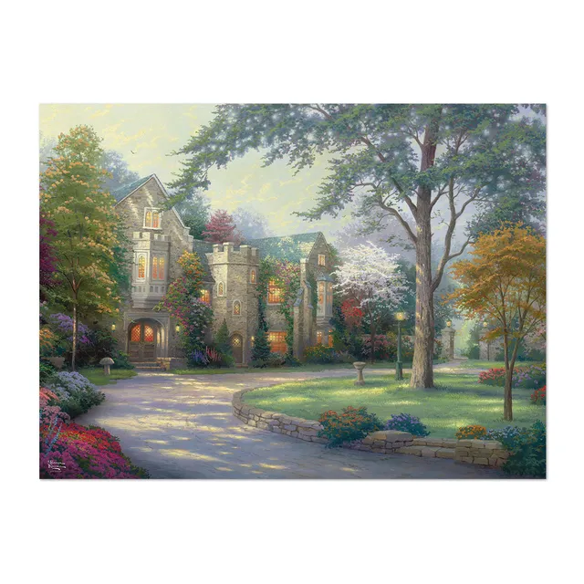 buffalo-games-kinkade-beyond-summer-gate-puzzle-1000-teile-haus image 1