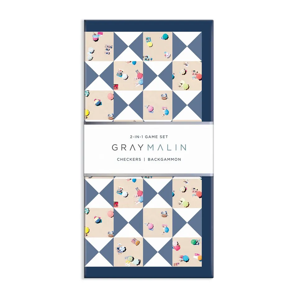 galison-gray-malin-2-in-1-spieleset-backgammon-dame image 1