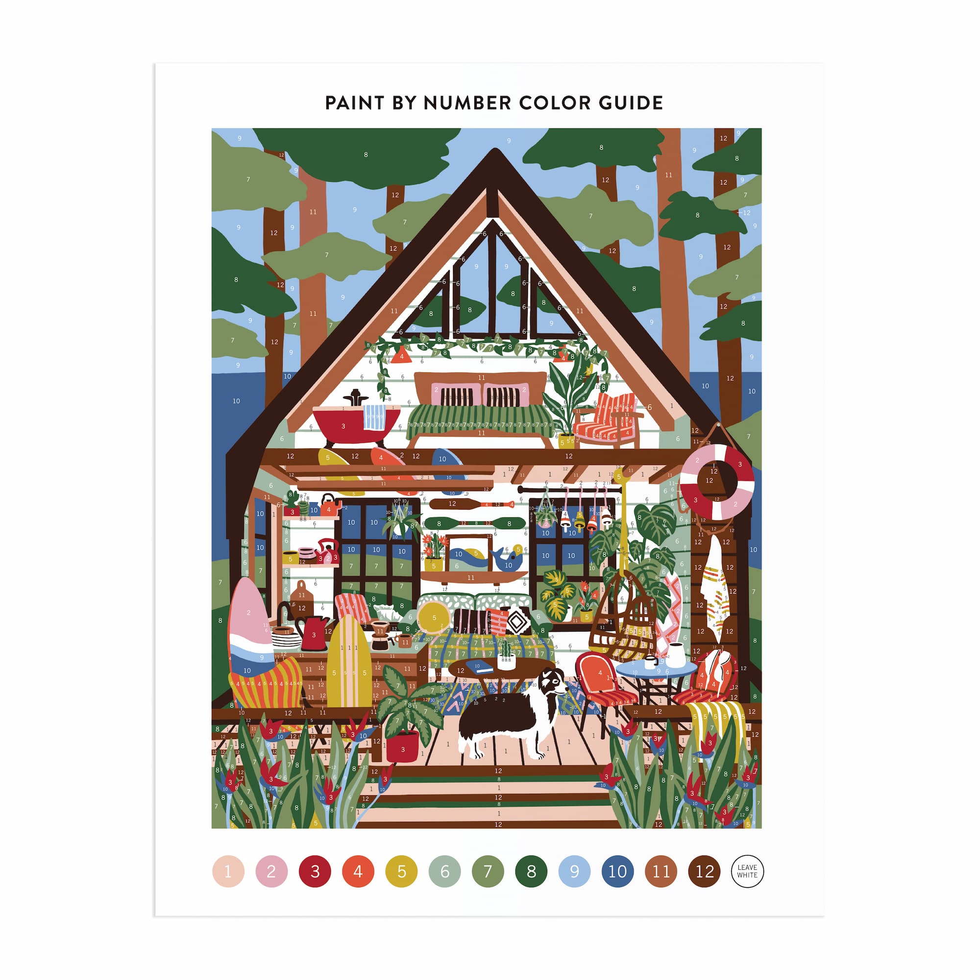 galison-surf-shack-hideaway-malen-nach-zahlen-set-11x14-strand image 5