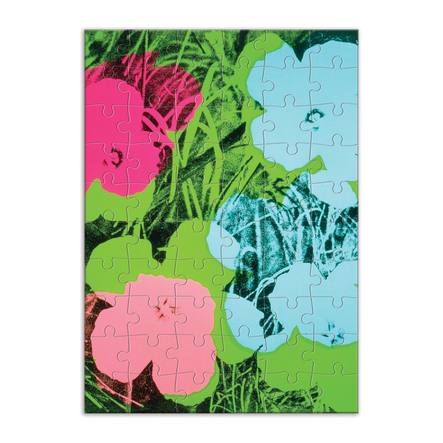 galison-warhol-flowers-grusskarten-puzzle-60-teile-mit-umschlag image 2