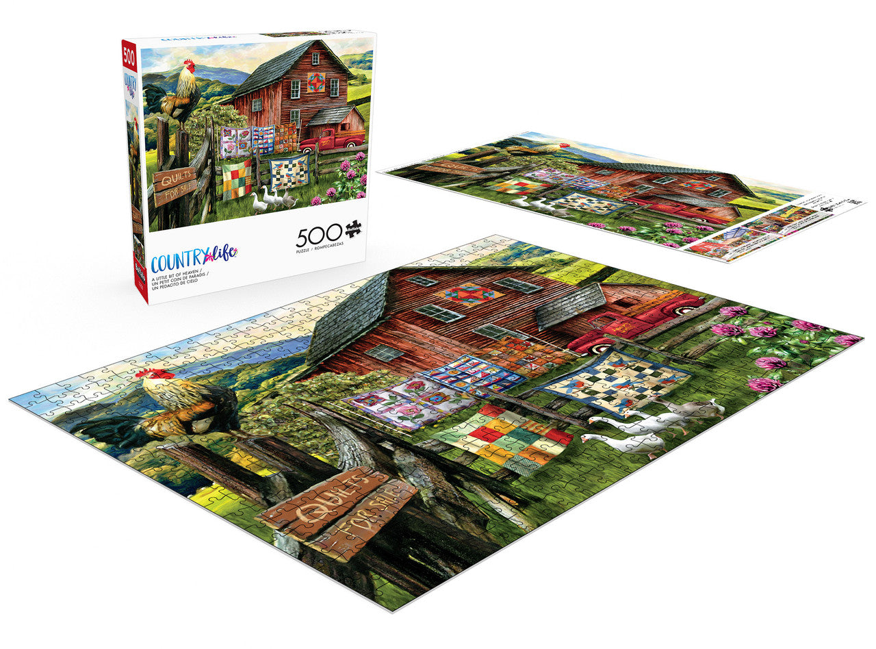 buffalo-games-a-little-bit-of-heaven-puzzle-500-teile-scheune image 3