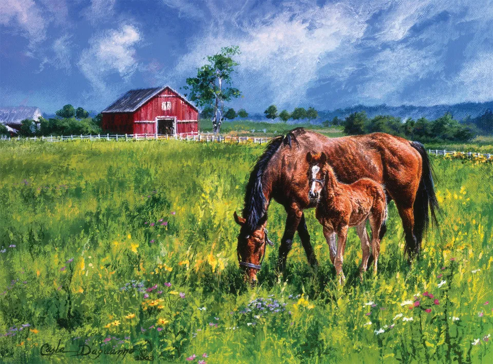 buffalo-games-country-life-near-and-dear-puzzle-1000-teile-pferde image 1