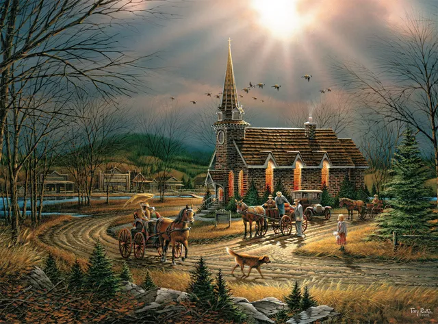 buffalo-games-god-shed-his-grace-puzzle-1000-teile-redlin image 1