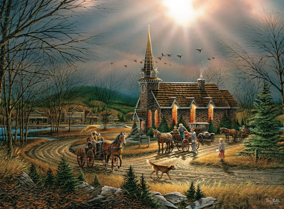 buffalo-games-god-shed-his-grace-puzzle-1000-teile-redlin image 1