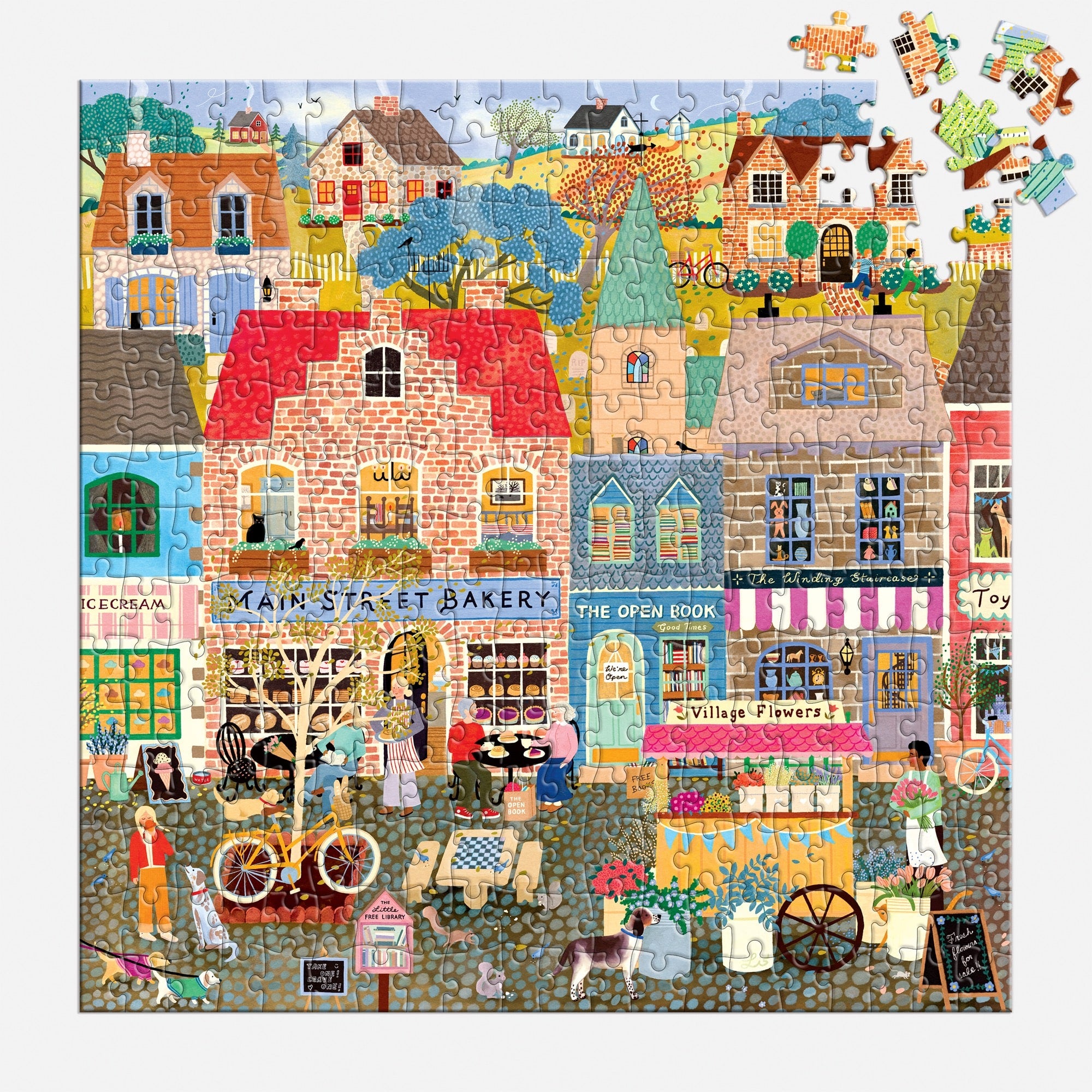 galison-main-street-morning-300-teile-puzzle-stadt image 4
