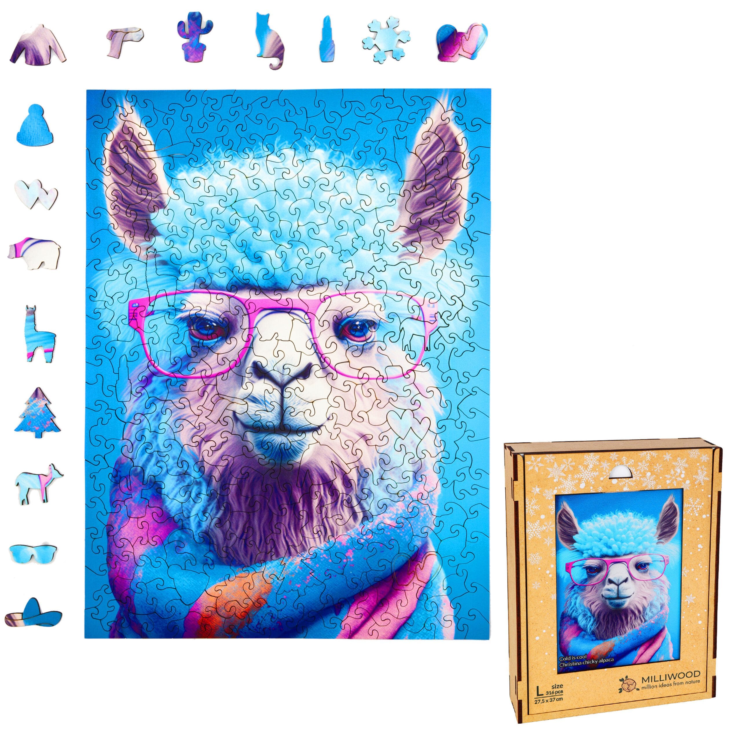 milliwood-cold-is-cool-alpaka-holzpuzzle-316-teile image 8