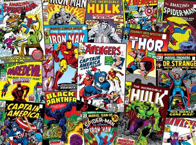 buffalo-games-marvel-comic-book-collage-puzzle-1000-teile image 1