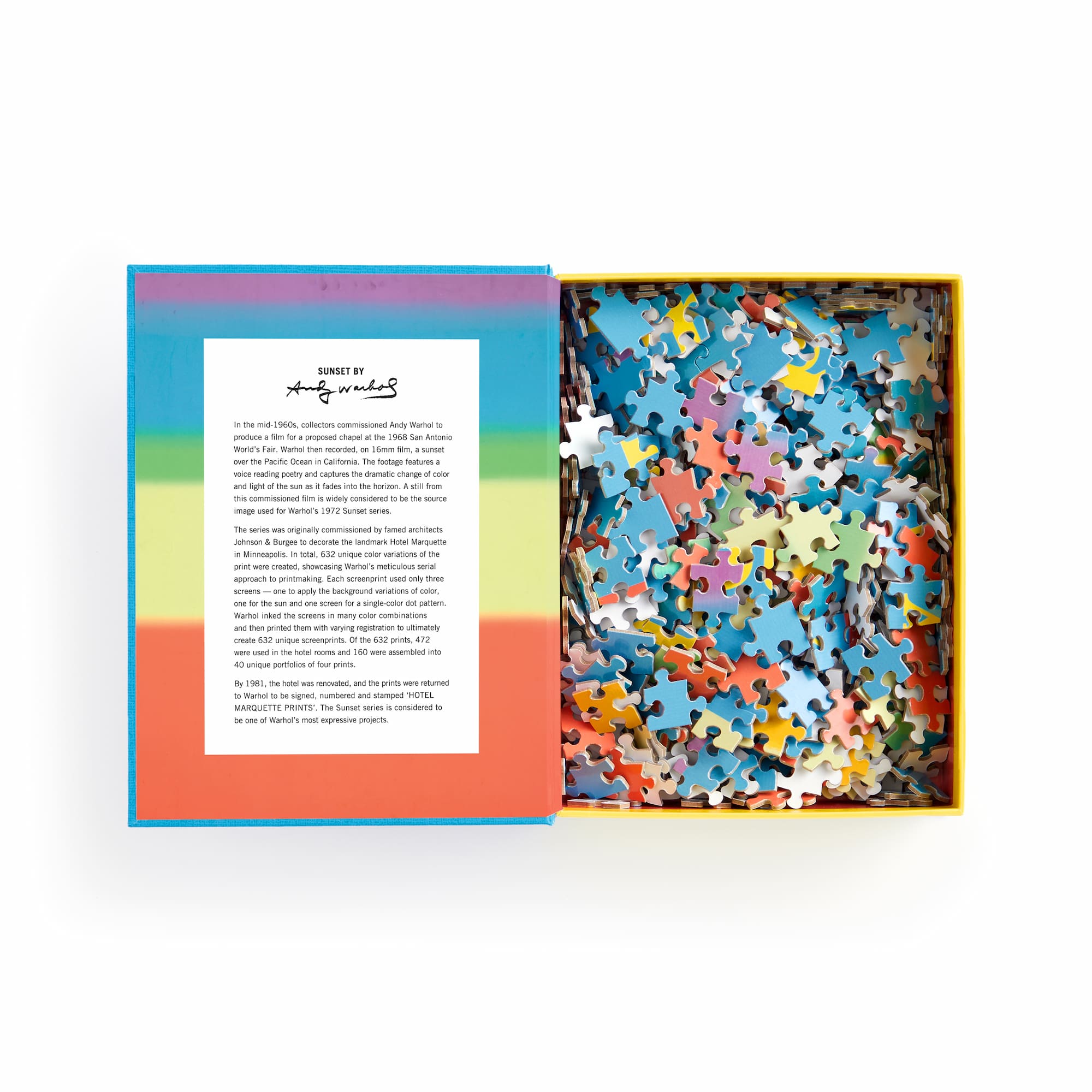 galison-andy-warhol-sunset-puzzle-500-teile-buchbox image 3