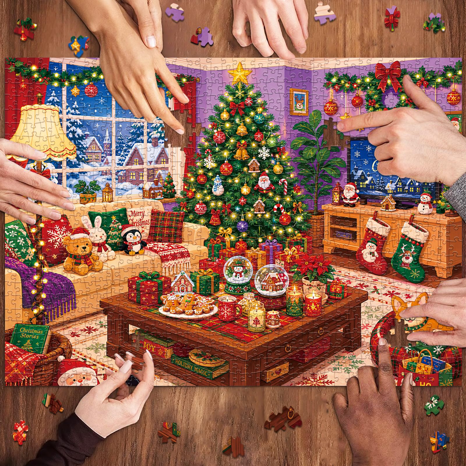 huadada-gem-tliches-weihnachten-puzzle-1000-teile-70x50 image 4