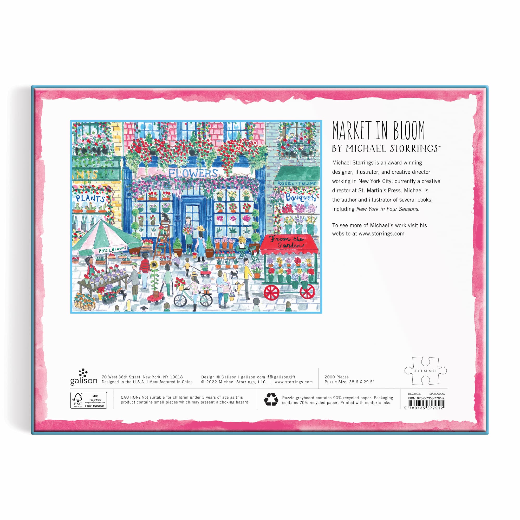 galison-michael-storrings-market-in-bloom-puzzle-2000-teile-markt image 5