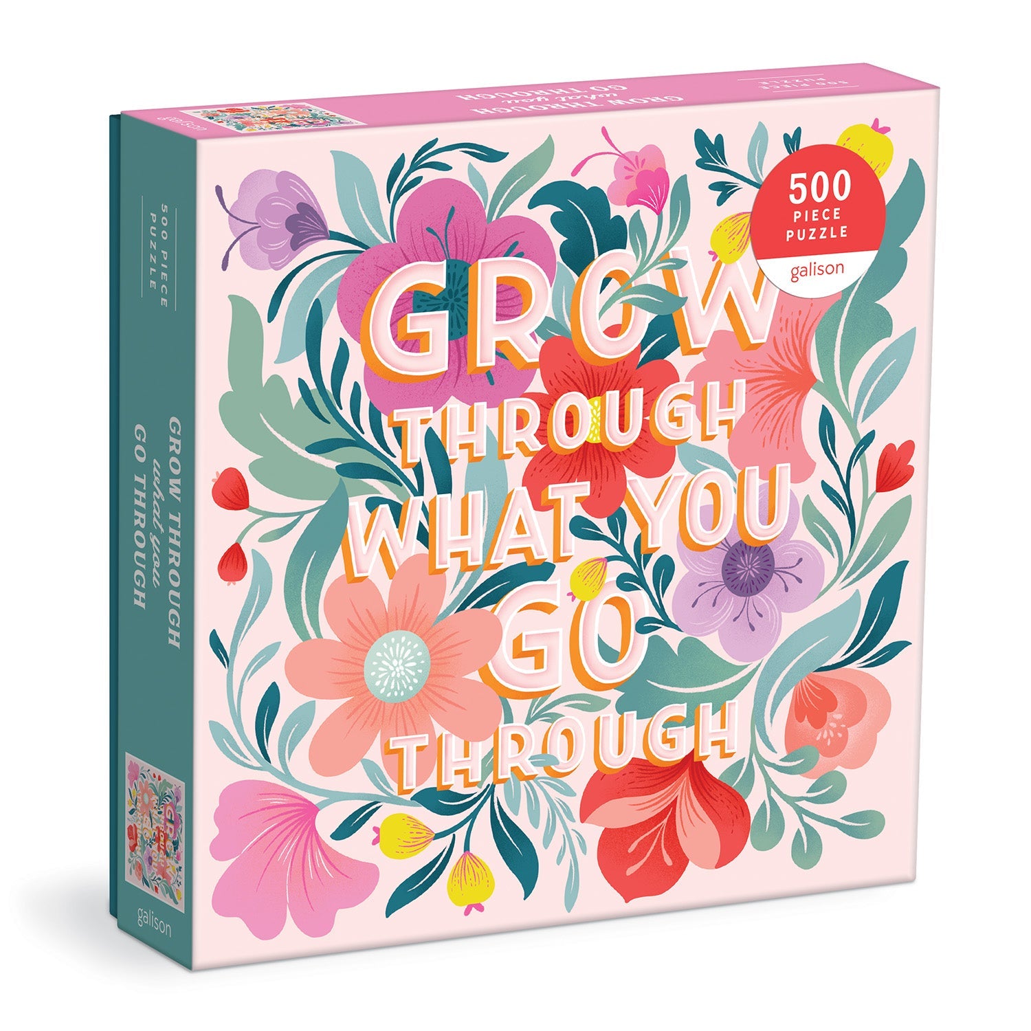 galison-grow-through-what-you-go-through-500-teile-puzzle-blumen image 1