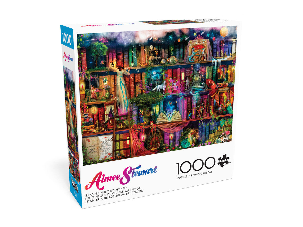 buffalo-games-treasure-hunt-bookshelf-puzzle-1000-teile-fantasy image 3