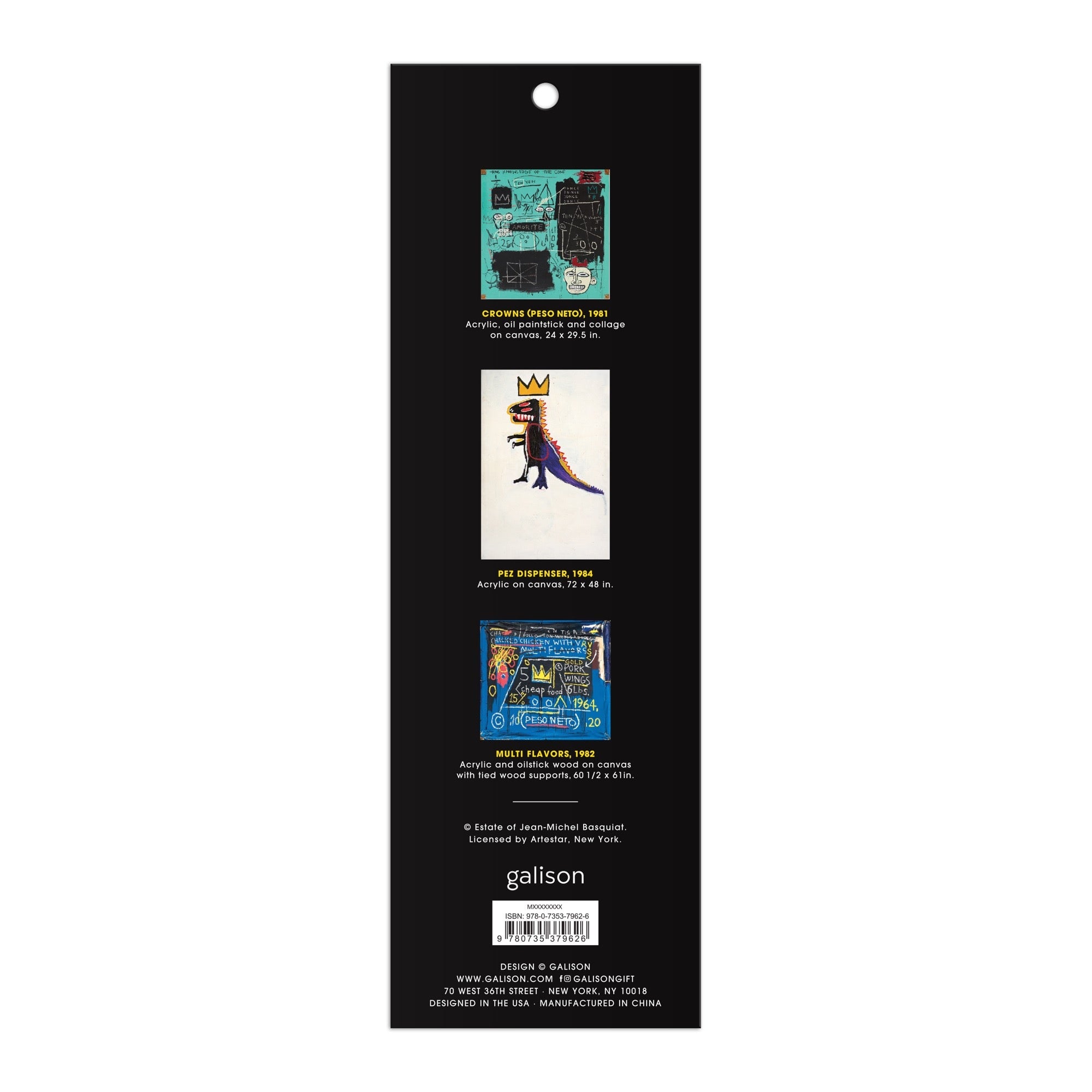 galison-basquiat-magnetlesezeichen-3er-set-kunst image 3