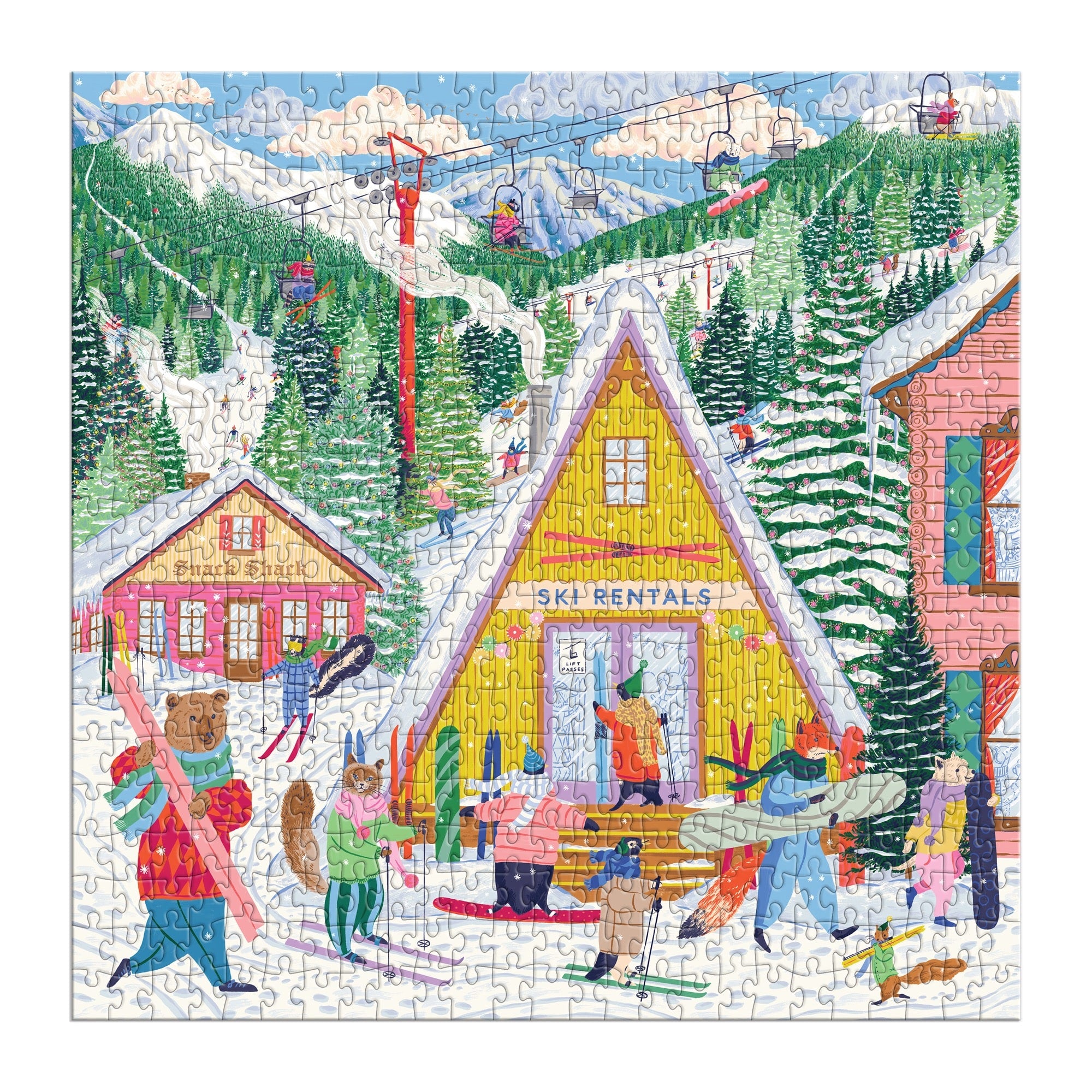 galison-ski-village-puzzle-500-teile-50-8-cm image 3