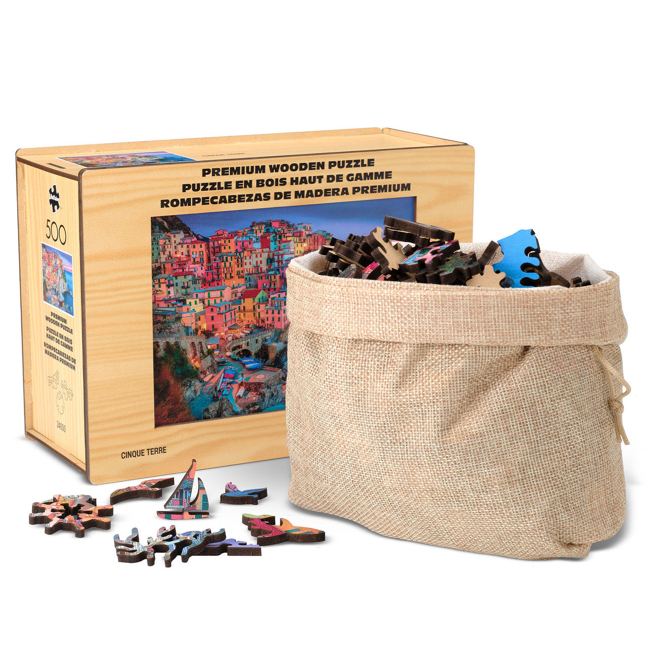 buffalo-games-cinque-terre-holzpuzzle-500-teile-whimsy-cut image 1