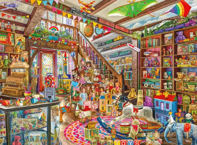 buffalo-games-toy-shoppe-1000-teile-puzzle-aimee-stewart-vintage image 1