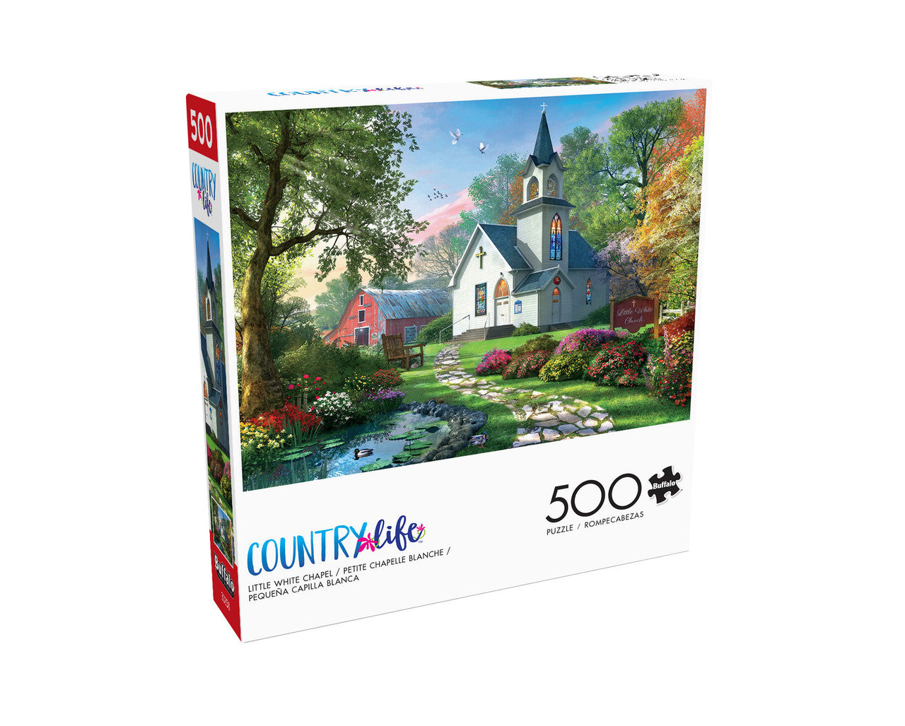 buffalo-games-little-white-chapel-500-teile-puzzle-kapelle image 3