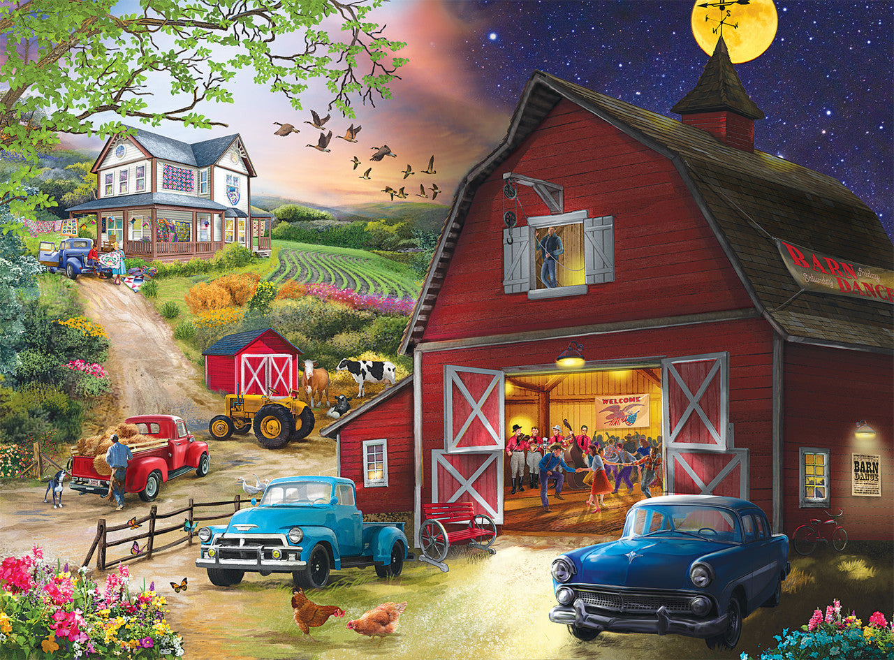 buffalo-games-farm-life-day-night-puzzle-1000-teile-bauernhof image 1