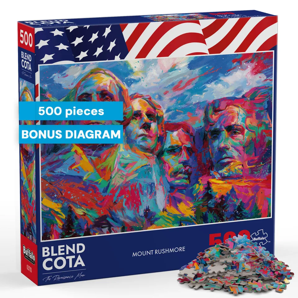 buffalo-games-americana-mount-rushmore-500-teile-puzzle-kunst image 1