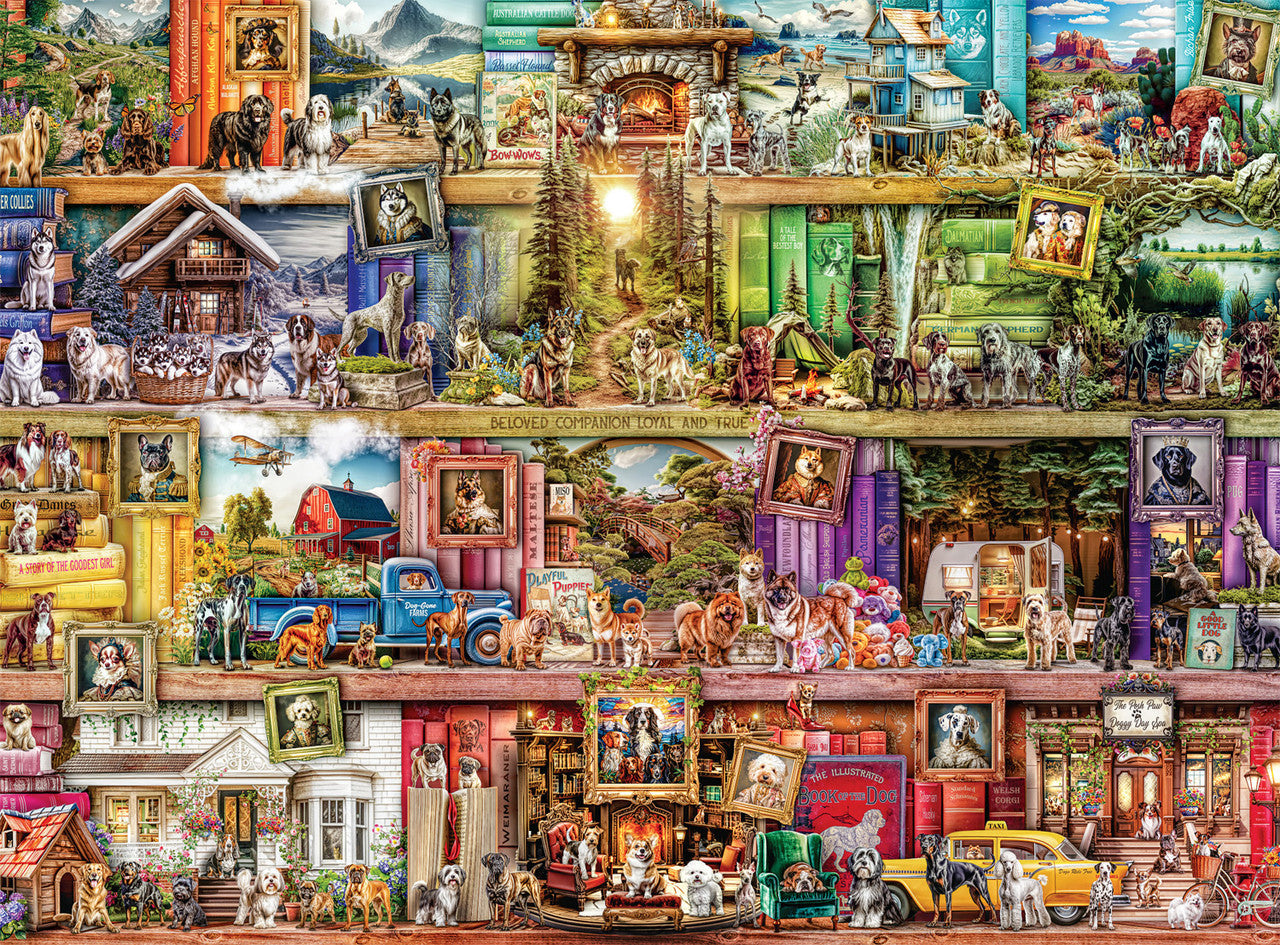 buffalo-games-library-of-dogs-puzzle-1000-teile-hunde image 1