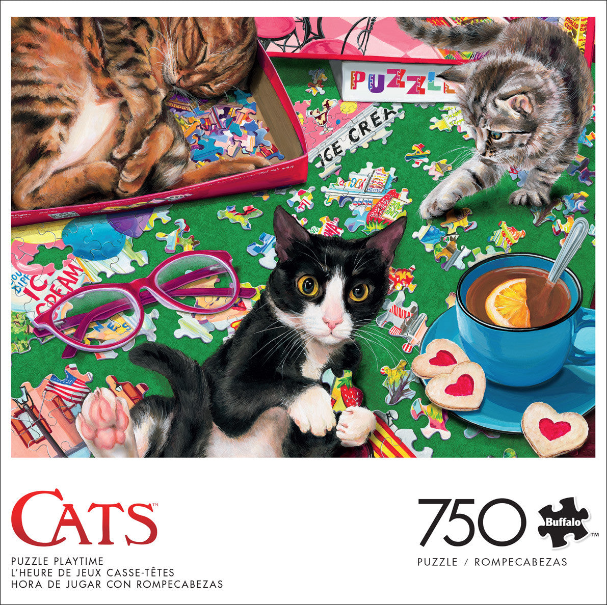 buffalo-games-cats-puzzle-playtime-puzzle-750-teile-katzen image 2