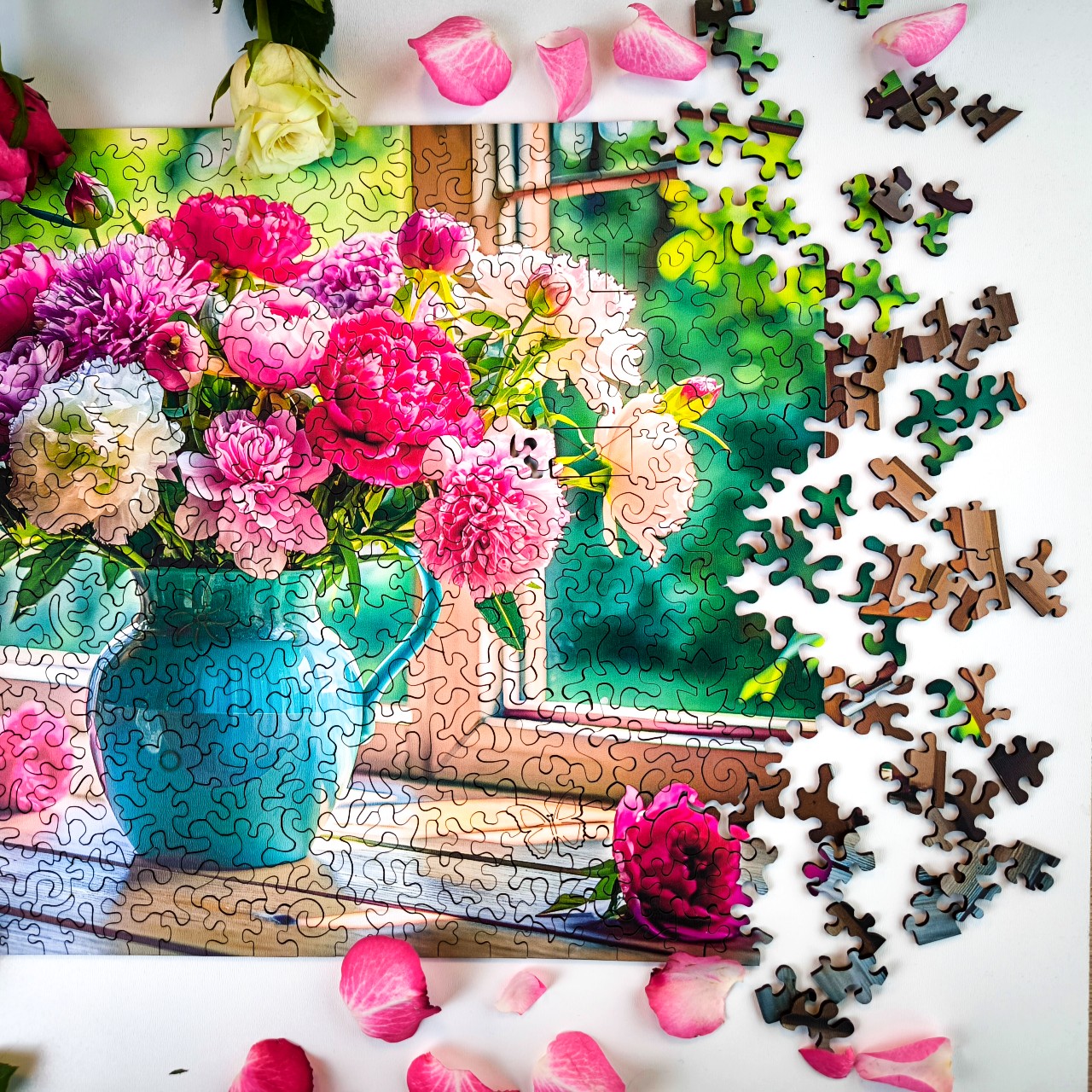 milliwood-celebrating-blumen-in-vase-holzpuzzle-500-teile-51x34-cm image 7