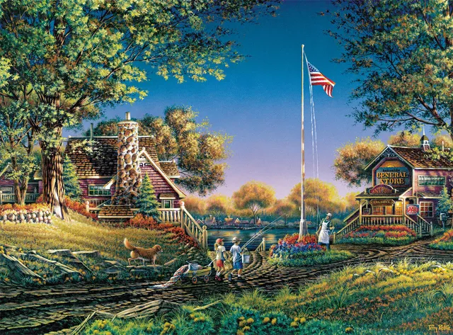 buffalo-games-terry-redlin-good-morning-america-puzzle-1000teile image 1