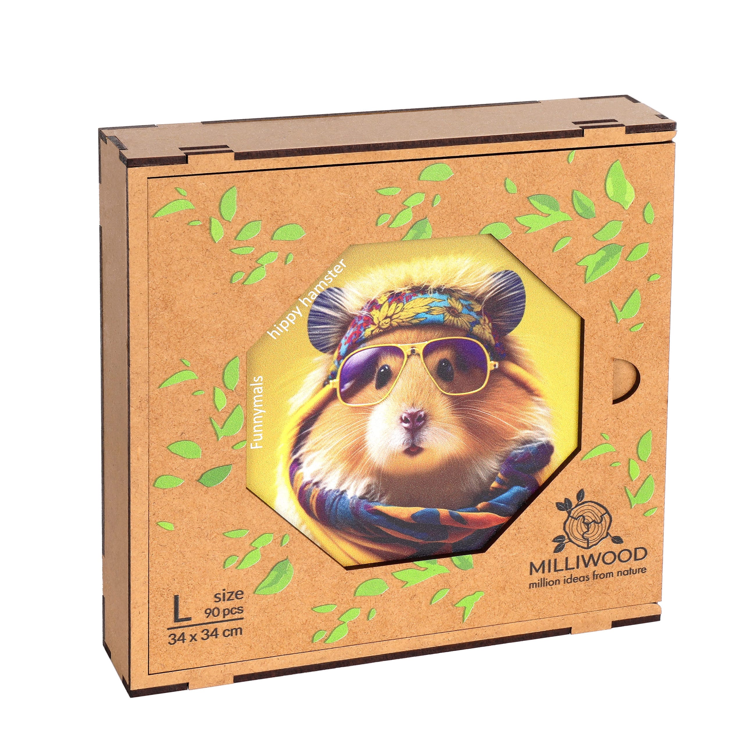 milliwood-funnymals-hippy-hamster-holzpuzzle-90-teile image 7