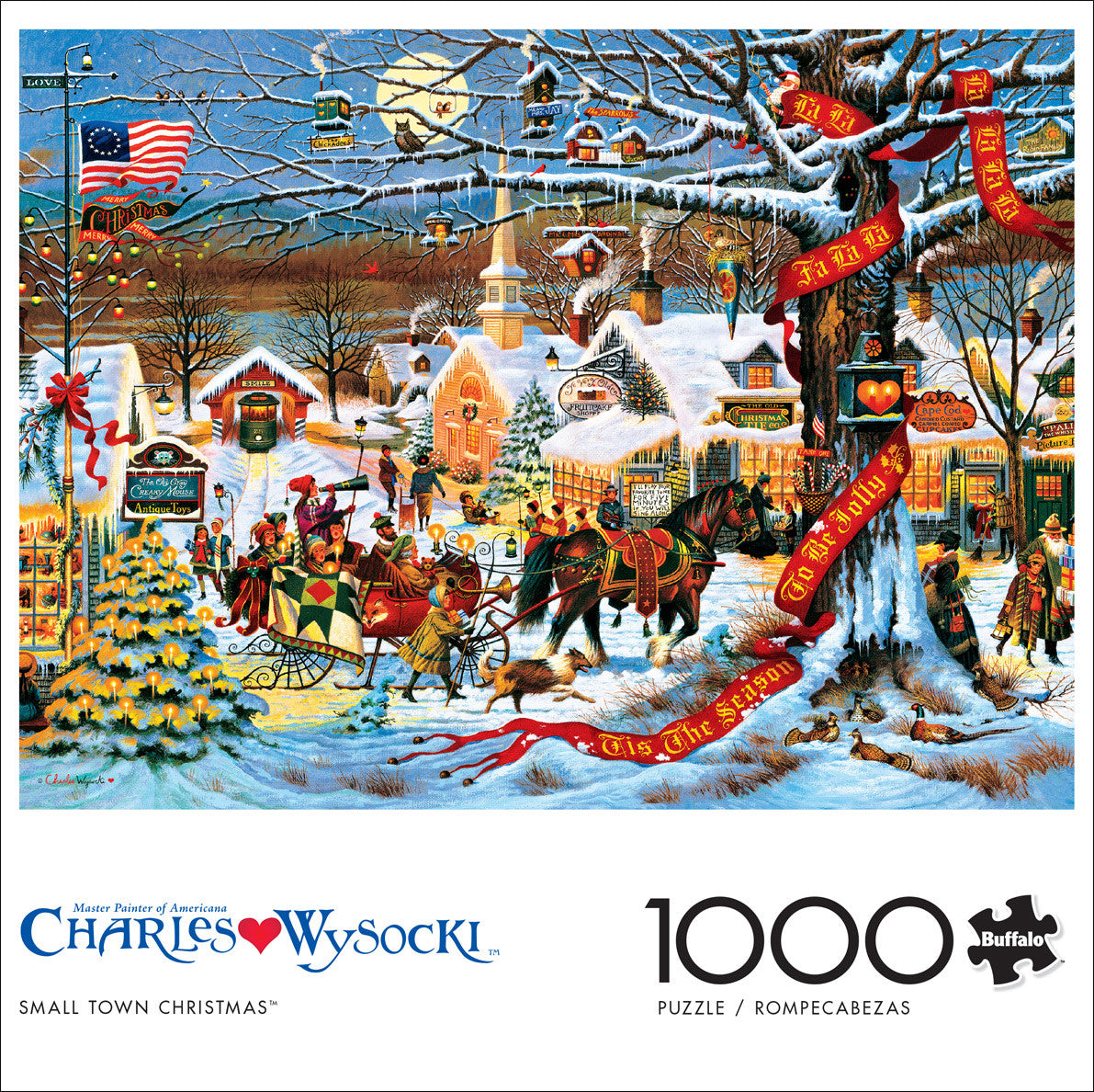 buffalo-games-wysocki-small-town-christmas-1000-teile-puzzle-weihnachten image 2