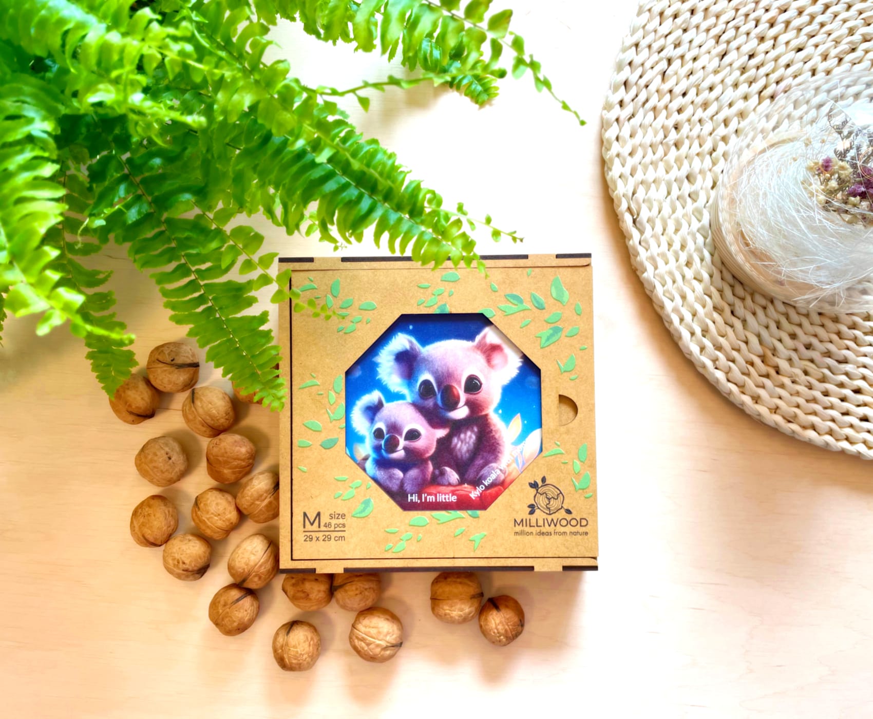 milliwood-hi-i-m-little-holzpuzzle-kylo-koala-mit-mama-kinder image 5