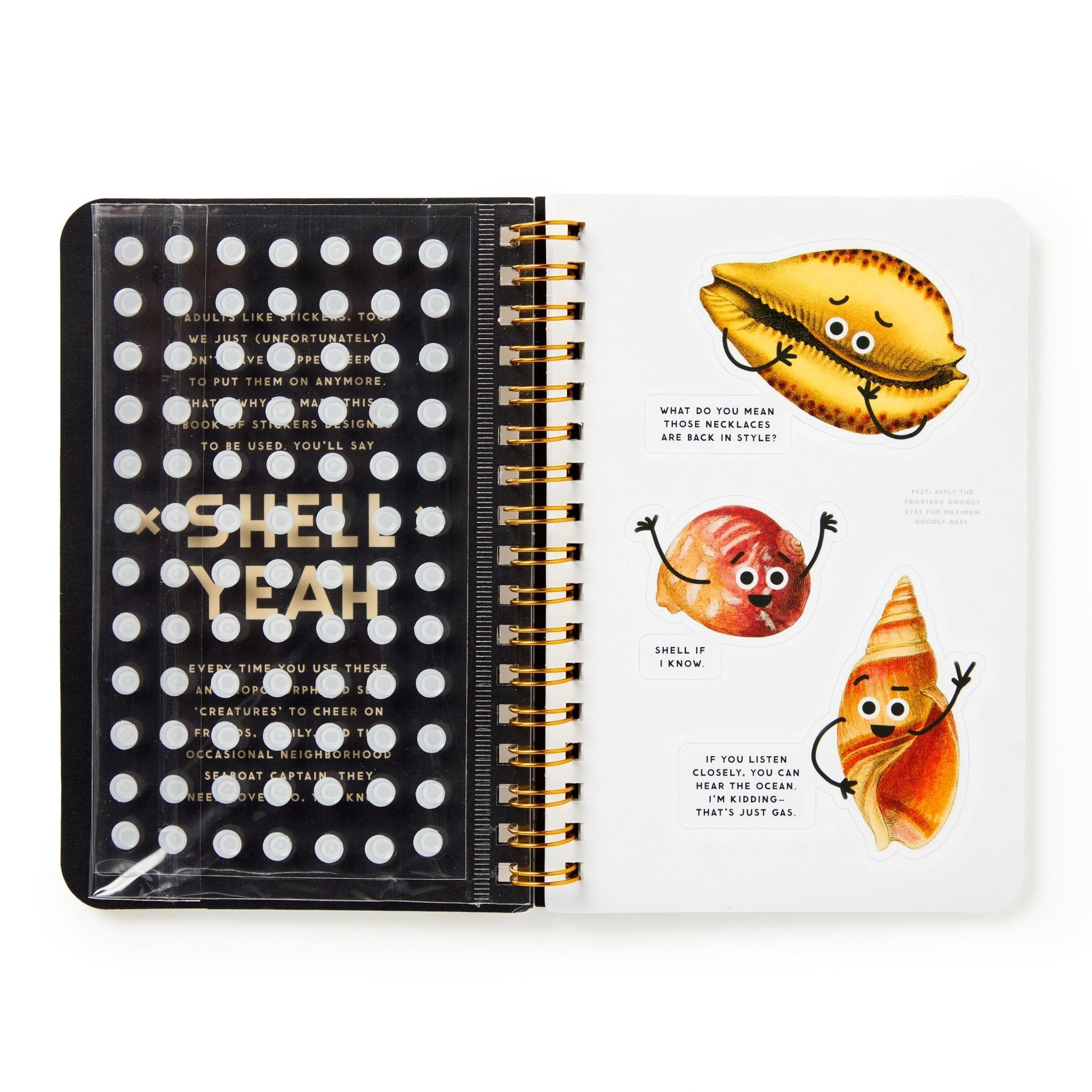 galison-shell-yeah-stickerbuch-muscheln-20-seiten image 4