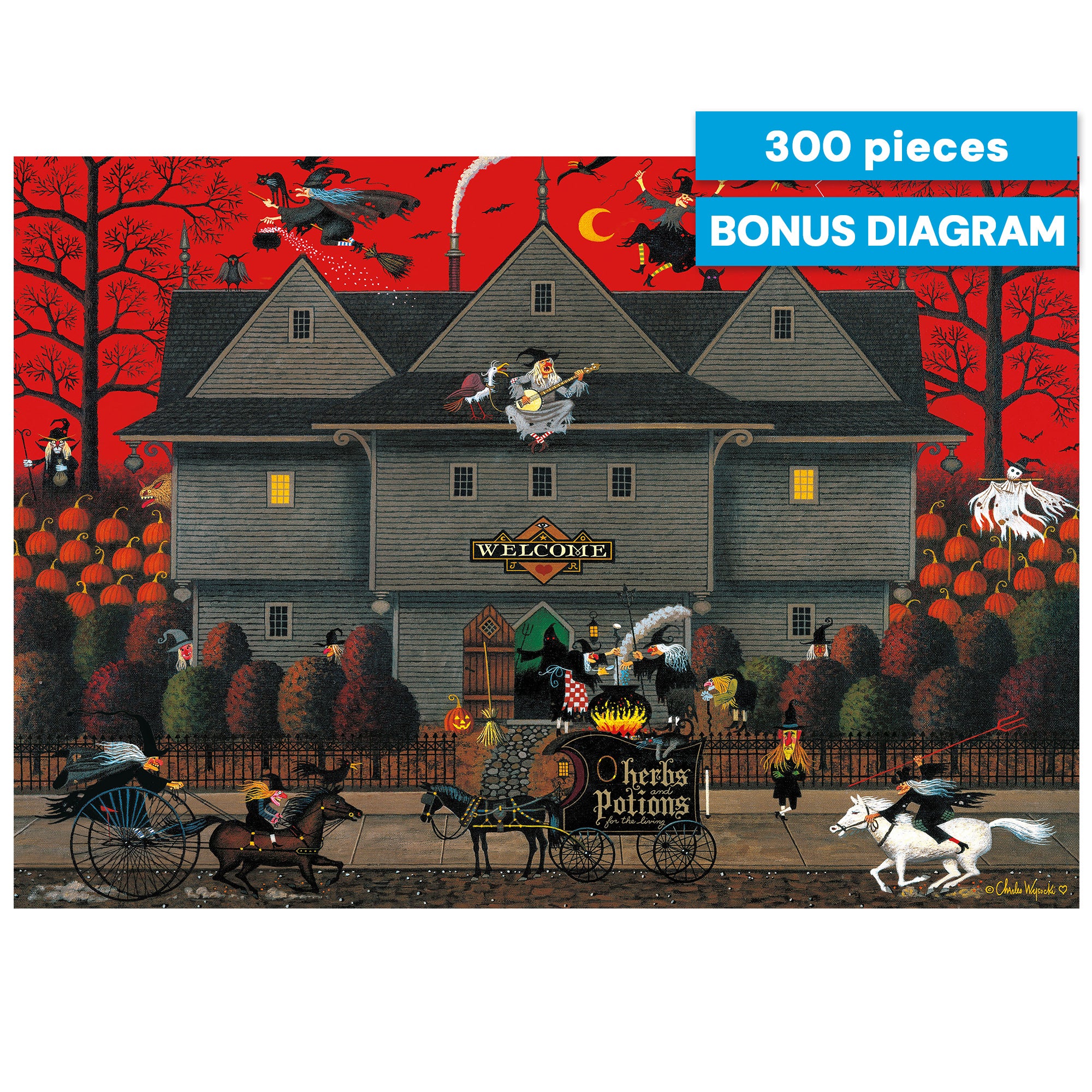 buffalo-games-witch-s-brew-puzzle-300-teile-halloween image 1