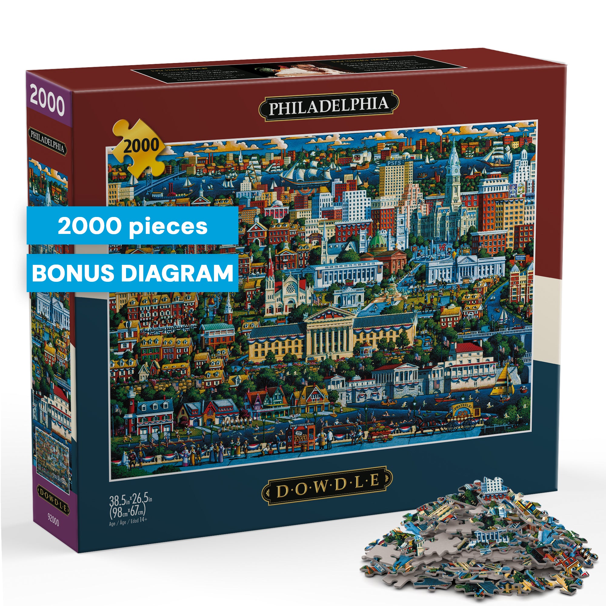 buffalo-games-philadelphia-puzzle-2000-teile-stadt-motiv image 1