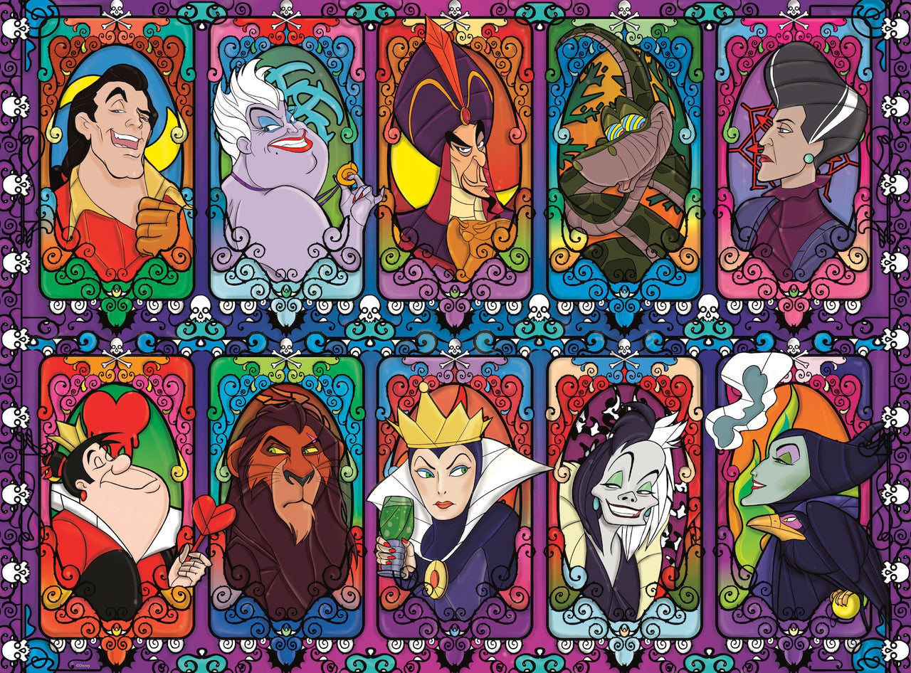 buffalo-games-disney-villains-stained-glass-puzzle-1000-teile image 1