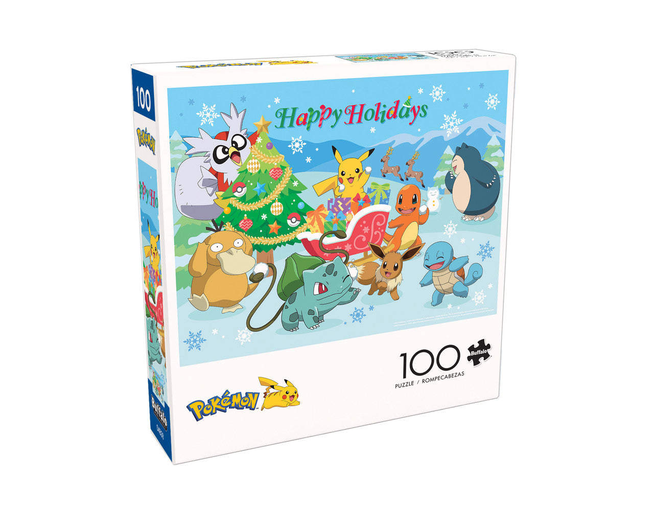 buffalo-games-pokemon-happy-holidays-puzzle-100-teile-weihnachten image 3