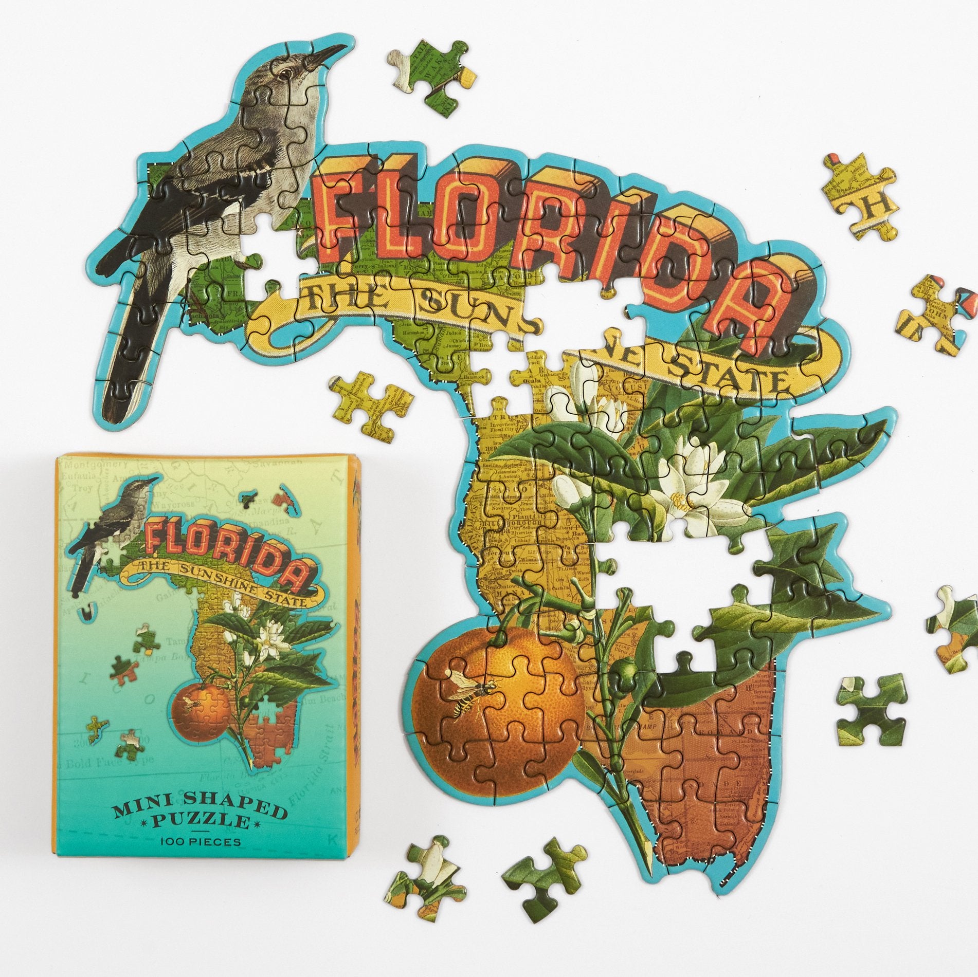 galison-florida-mini-shaped-puzzle-100-teile-blumen image 6