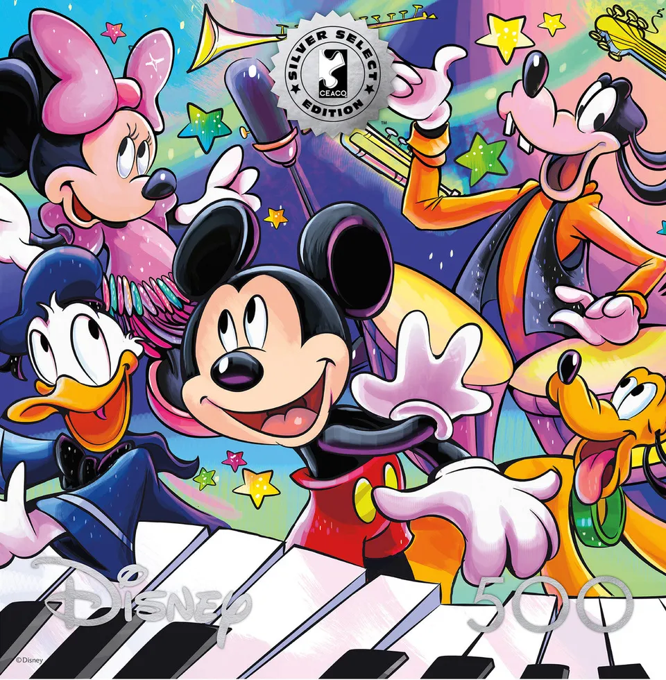 ceaco-disney-mickey-s-music-puzzle-500-teile-silver-select image 1