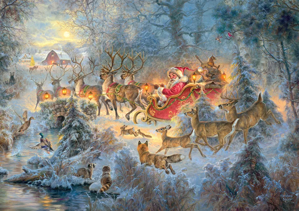 buffalo-games-merry-christmas-to-all-puzzle-500-teile-weihnachten image 1
