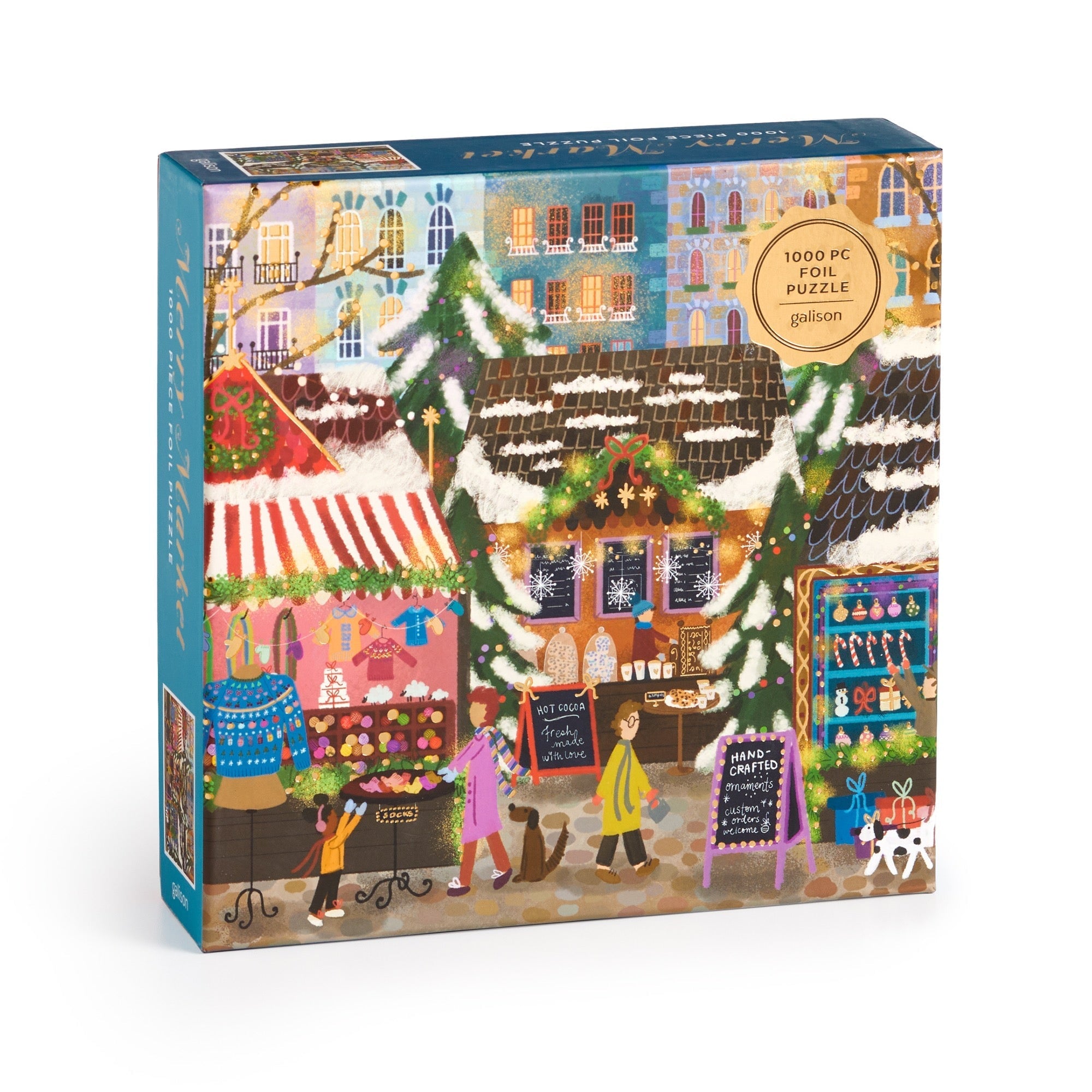 galison-joy-laforme-merry-market-foil-puzzle-1000-teile image 1