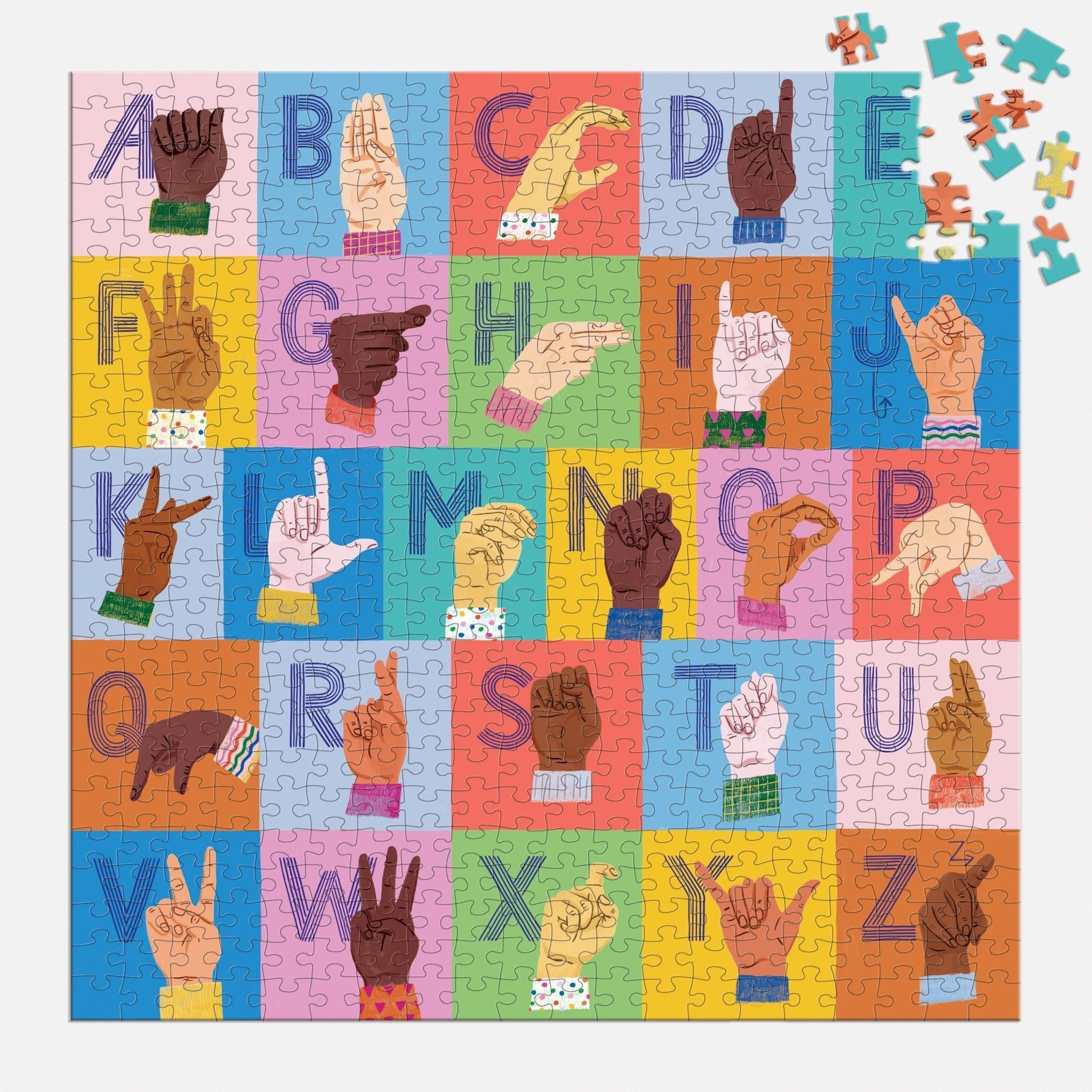 galison-asl-alphabet-500-teile-familienpuzzle-geb-rdensprache image 3