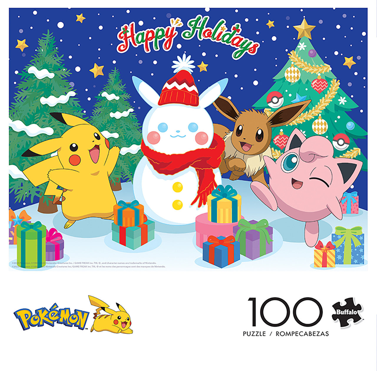 buffalo-games-pokemon-pikachu-snowman-puzzle-100-teile-winter image 2