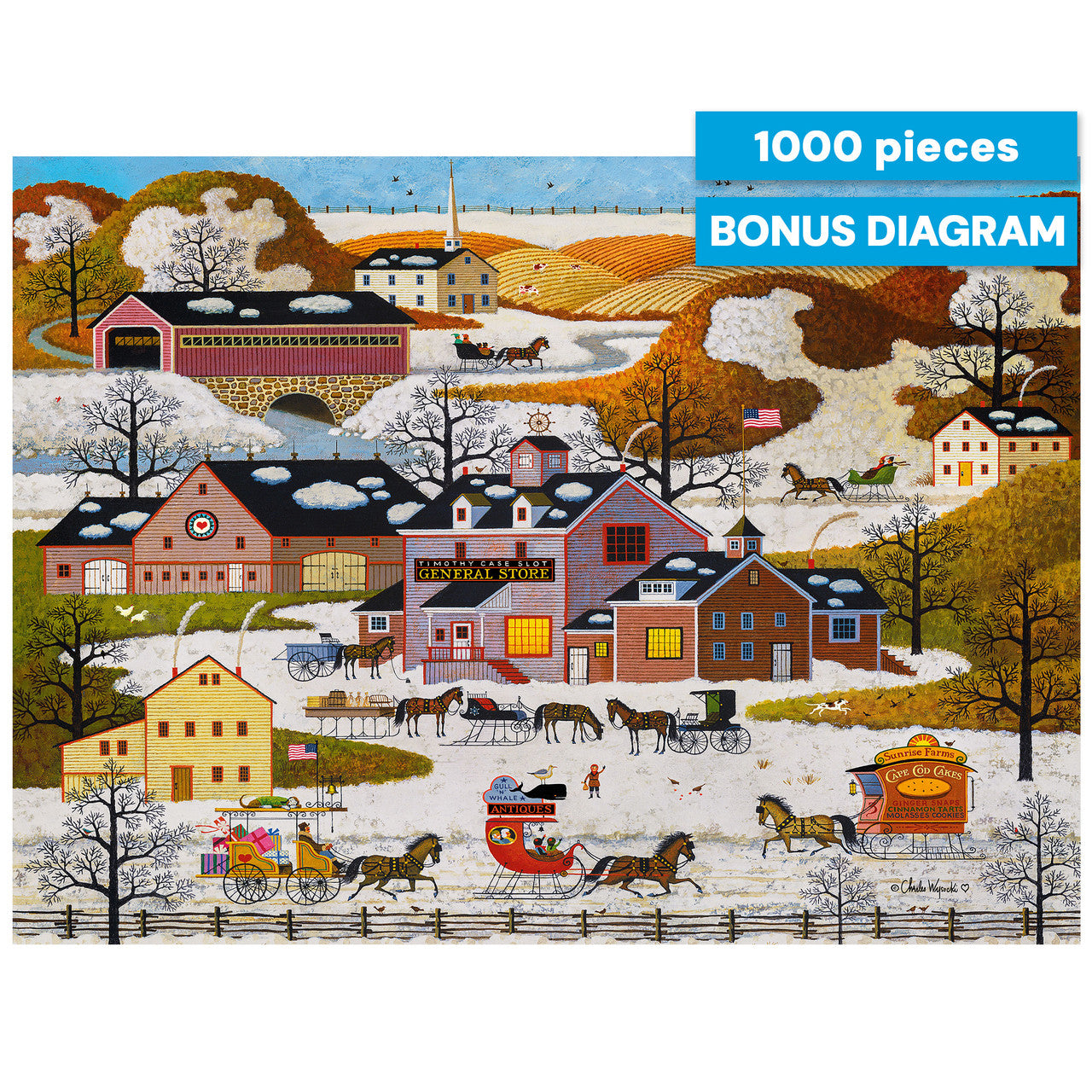 buffalo-games-wysocki-winterdorf-puzzle-1000-teile-gifts-antiques image 2